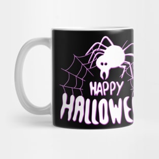 Happy Halloween Spider web green Mug